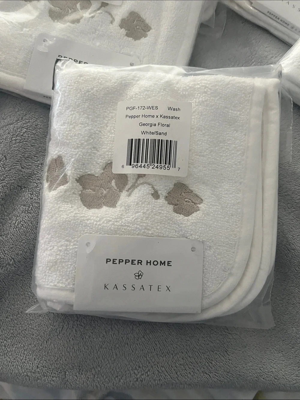 Floral White wash Towels $3 each
